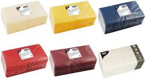 PAPSTAR Cocktailservietten, 240 x 240 mm, 3-lagig, weiß 1/4 Falz, Tissue, FSC-zertifiziert