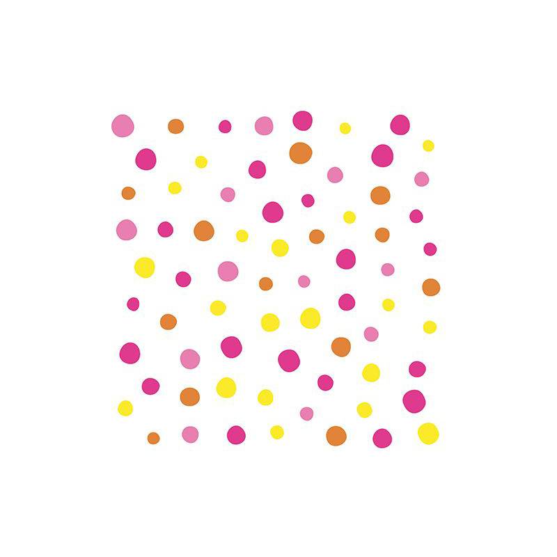 PAPSTAR Motiv-Servietten "Colorful Dots", 330 x 330 mm, pink