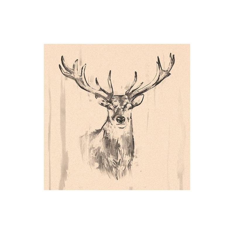 PAPSTAR Motiv-Servietten "Deer", 330 x 330 mm, natur