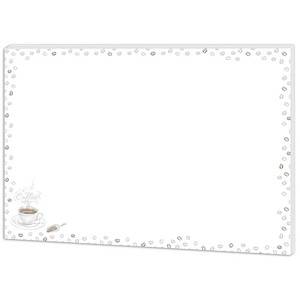 RNK Schreibtischunterlage Coffee weiß 30 Blatt - RNK 46658