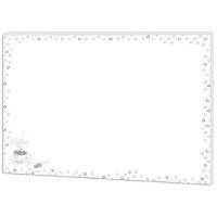 RNK Schreibtischunterlage Coffee weiß 30 Blatt - RNK 46658