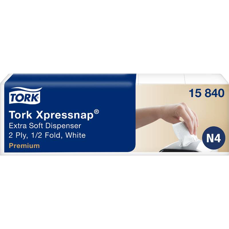 TORK Xpressnap Spender-Servietten, 213 x 330 mm, weiß