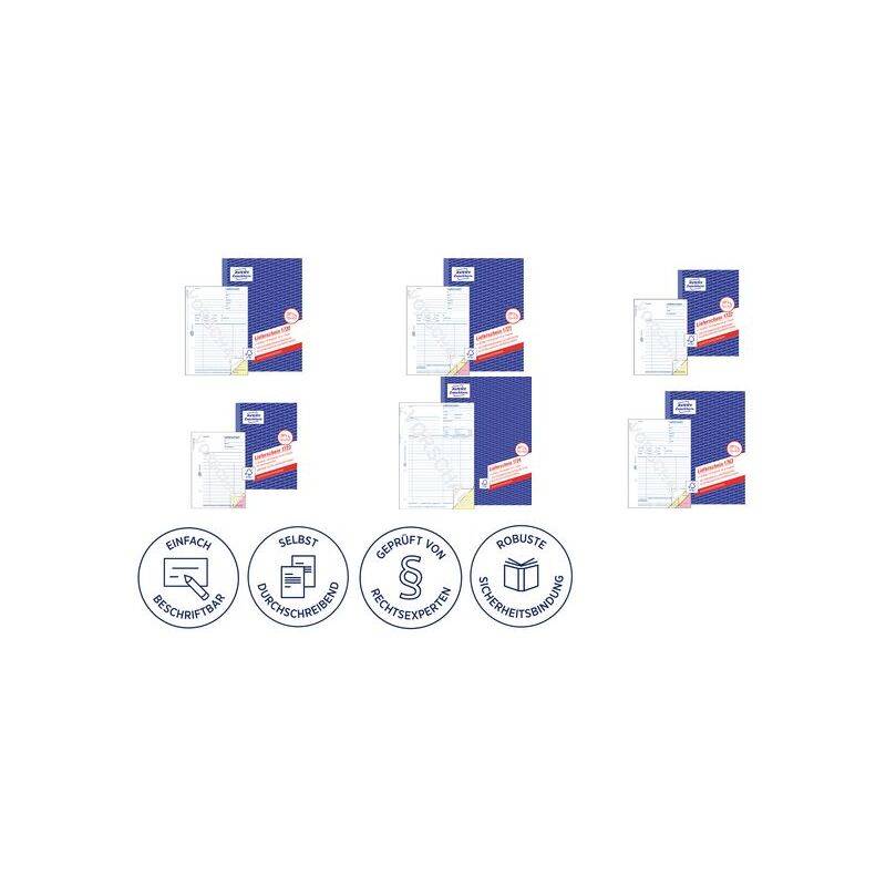 AVERY Zweckform Formularbuch "Liefer-/Empfangsschein", 4+1