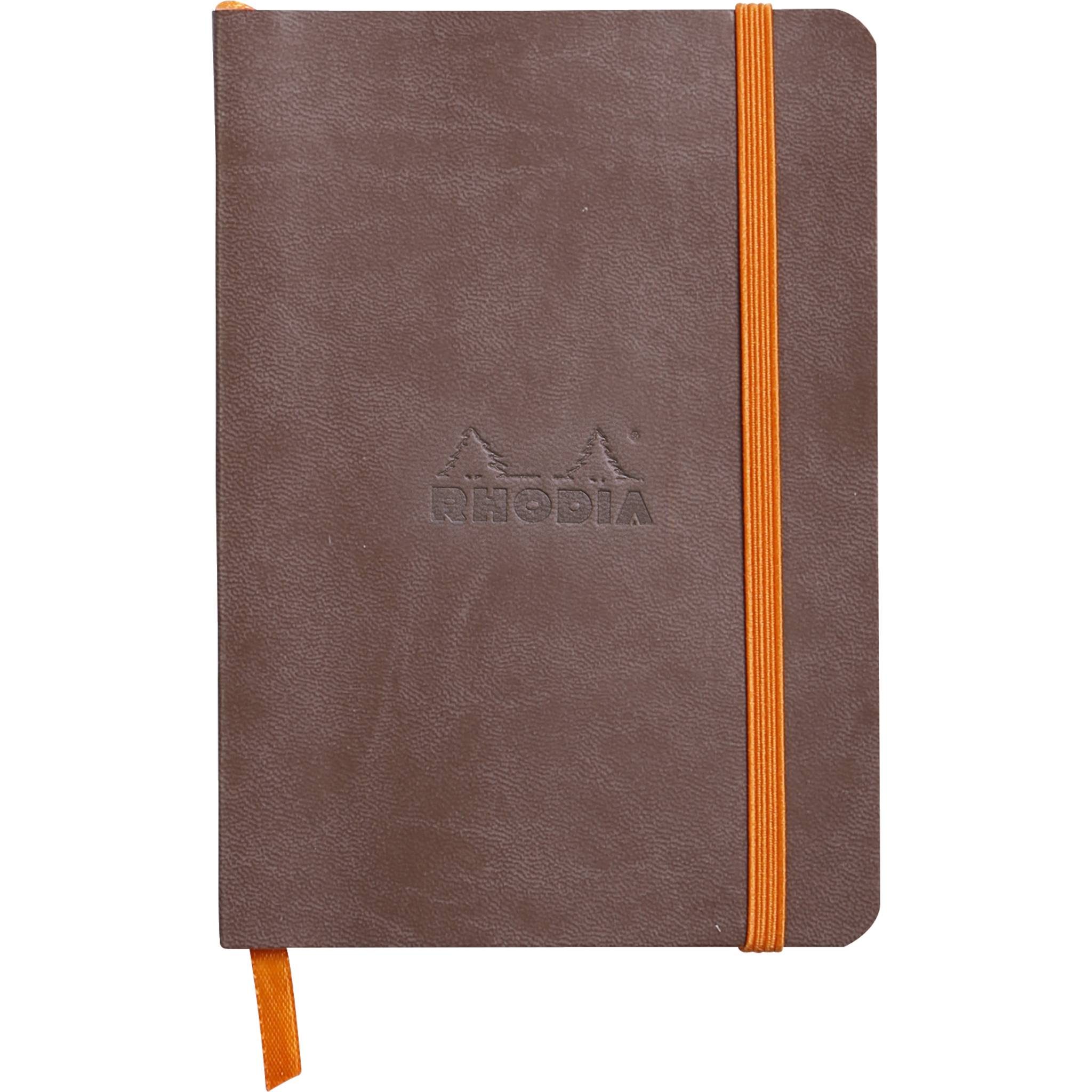 Rhodia flexibles Notizbuch A6 72 Bl liniert, Papier 90g, Braun 117303C