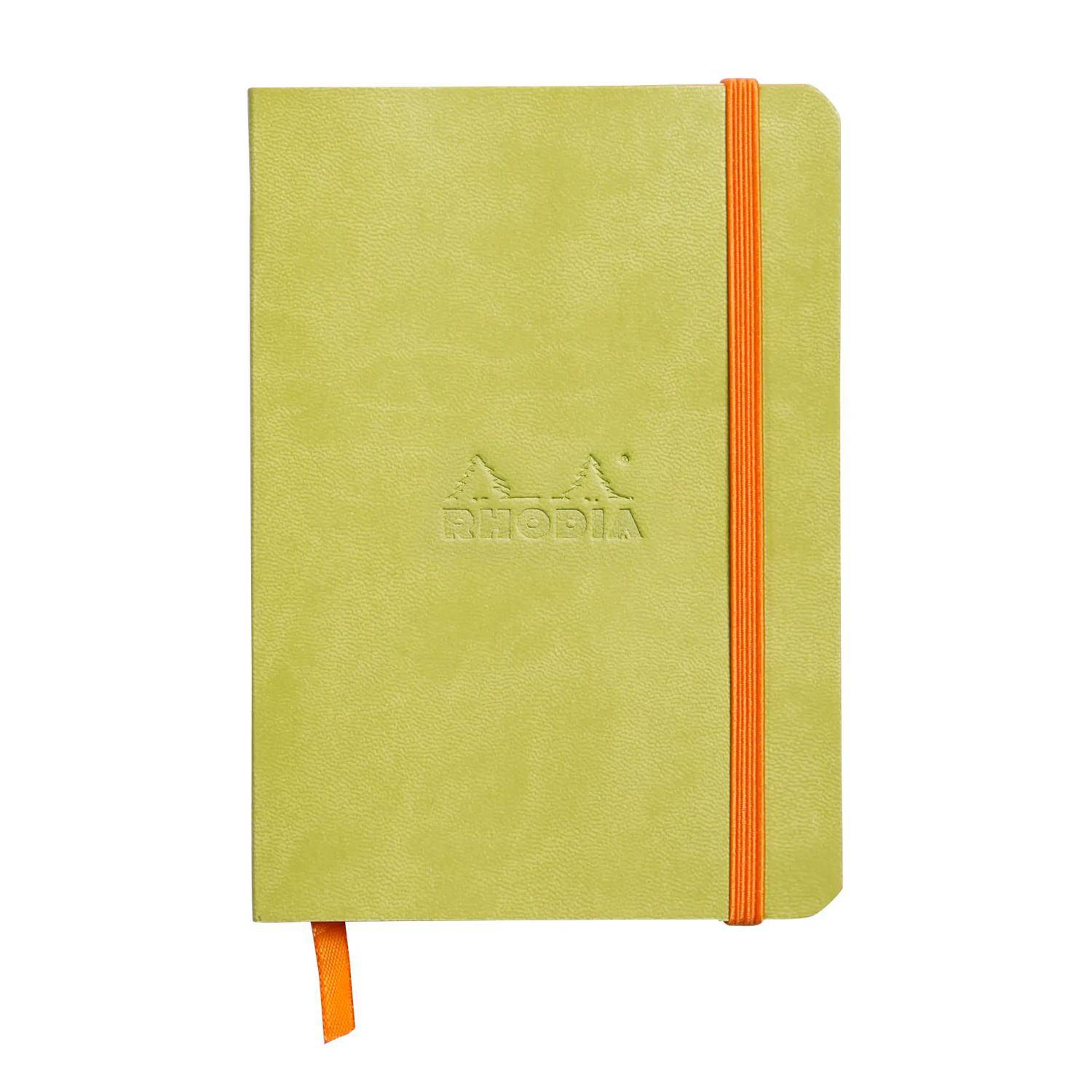 Rhodia flexibles Notizbuch A6 72 Bl liniert, Papier 90g, Anisgrün 117306C
