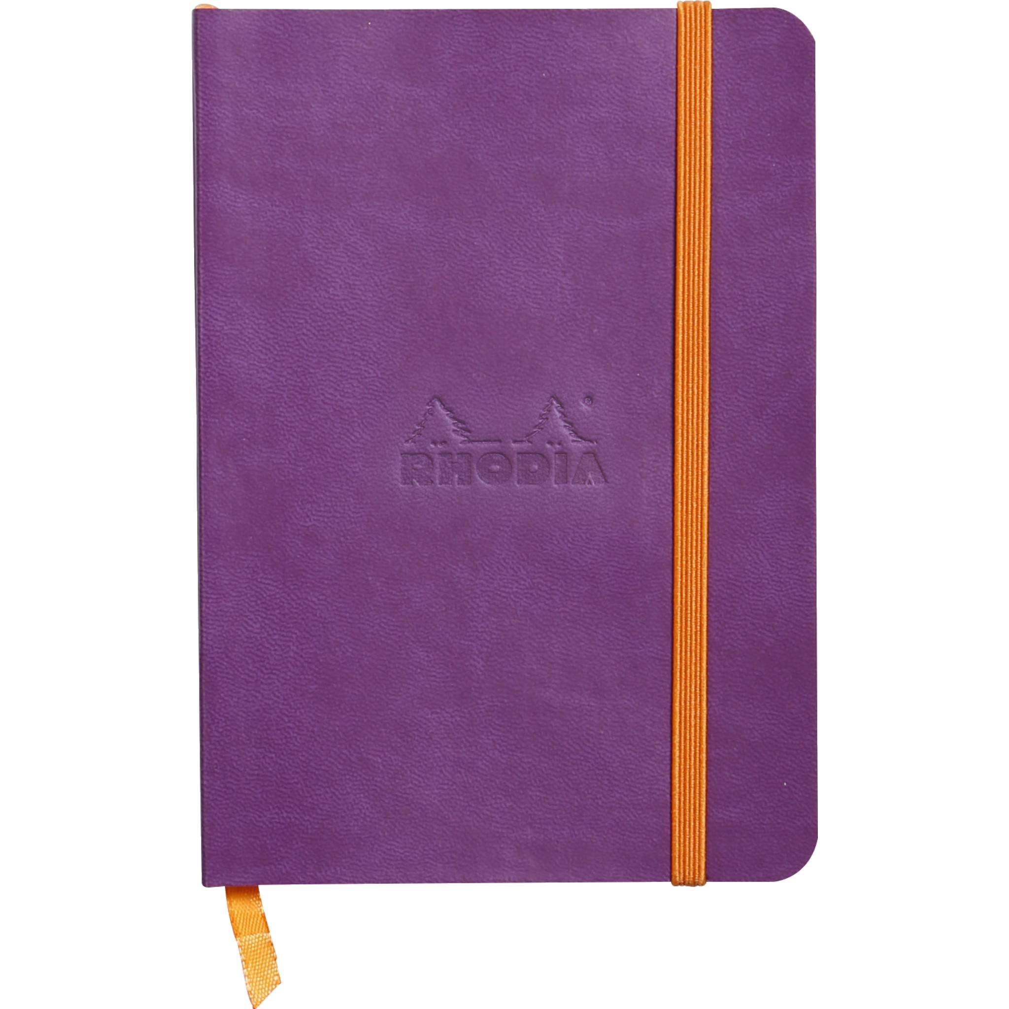 Rhodia flexibles Notizbuch A6 72 Bl liniert, Papier 90g, Violett 117310C