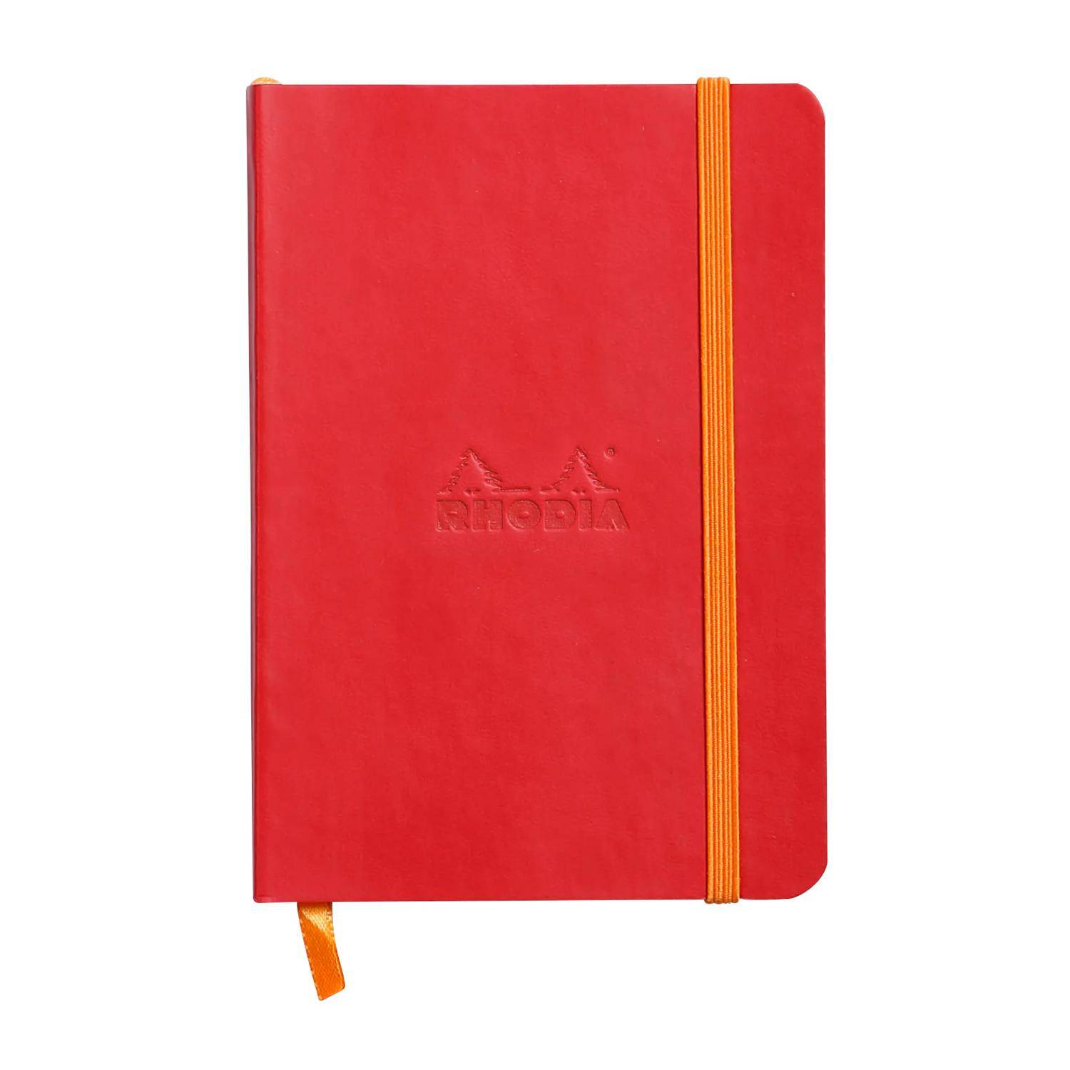 Rhodia flexibles Notizbuch A6 72 Bl liniert, Papier 90g, Mohnrot 117313C