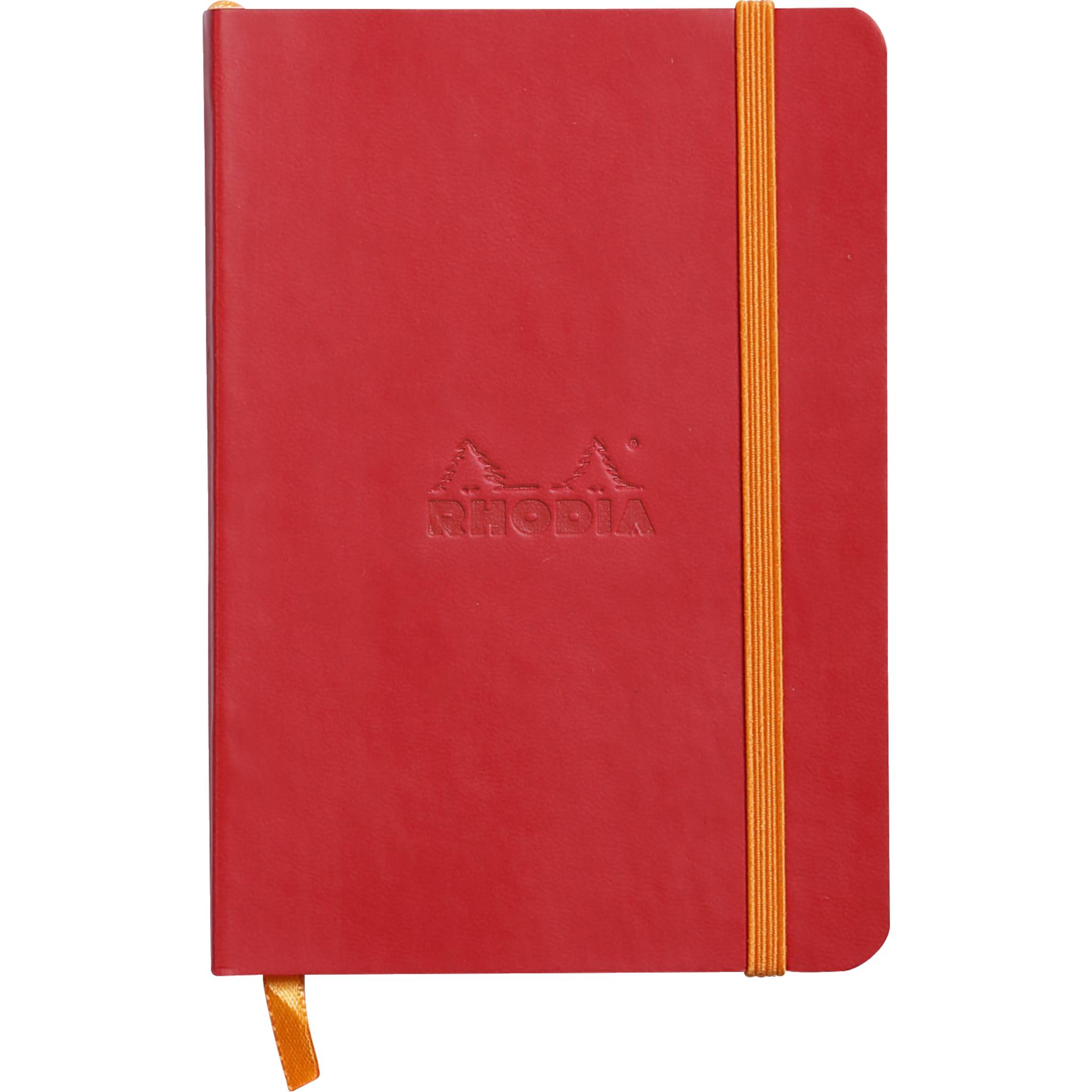 Rhodia flexibles Notizbuch A6 72 Bl liniert, Papier 90g, Mohnrot 117313C