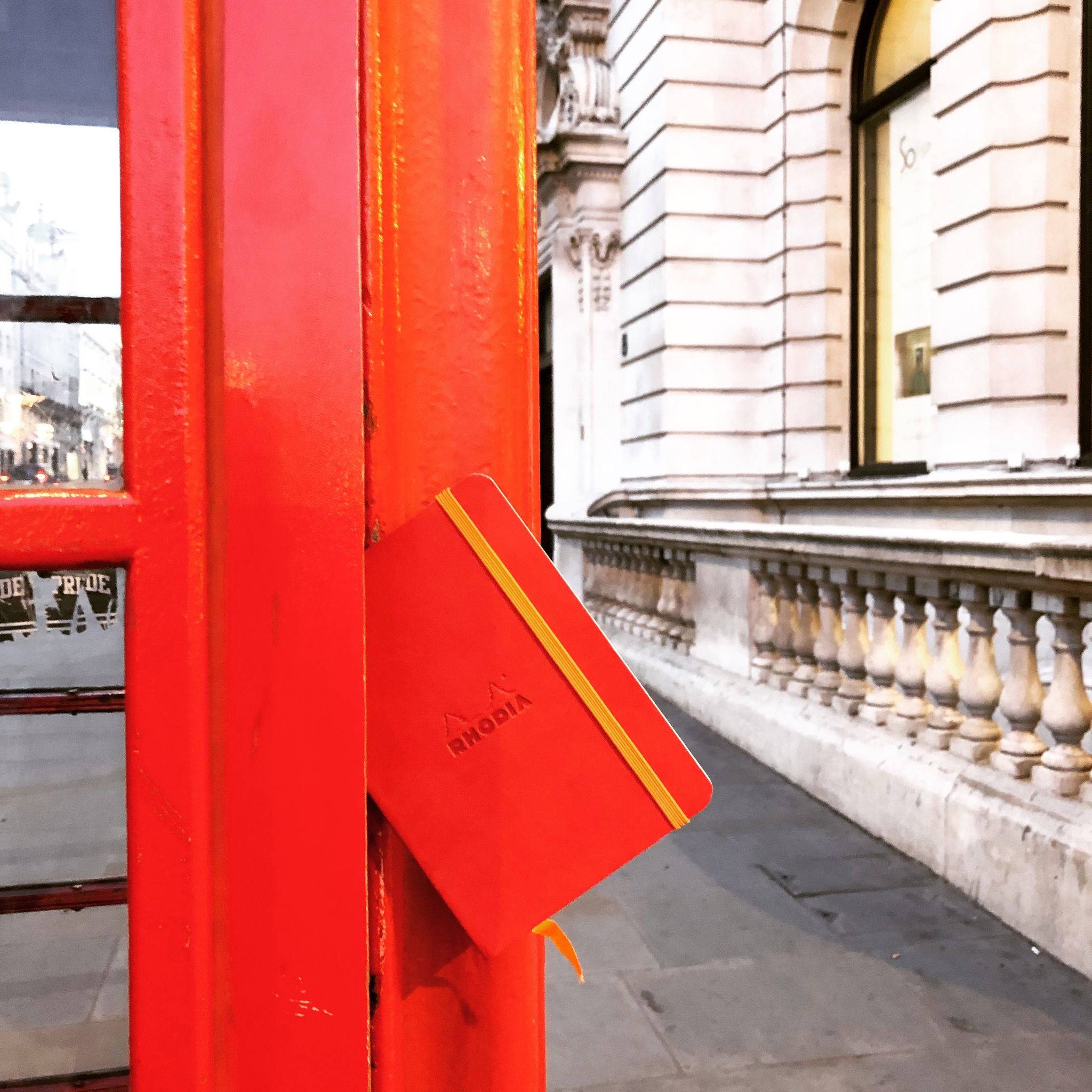 Rhodia flexibles Notizbuch A6 72 Bl liniert, Papier 90g, Mohnrot 117313C