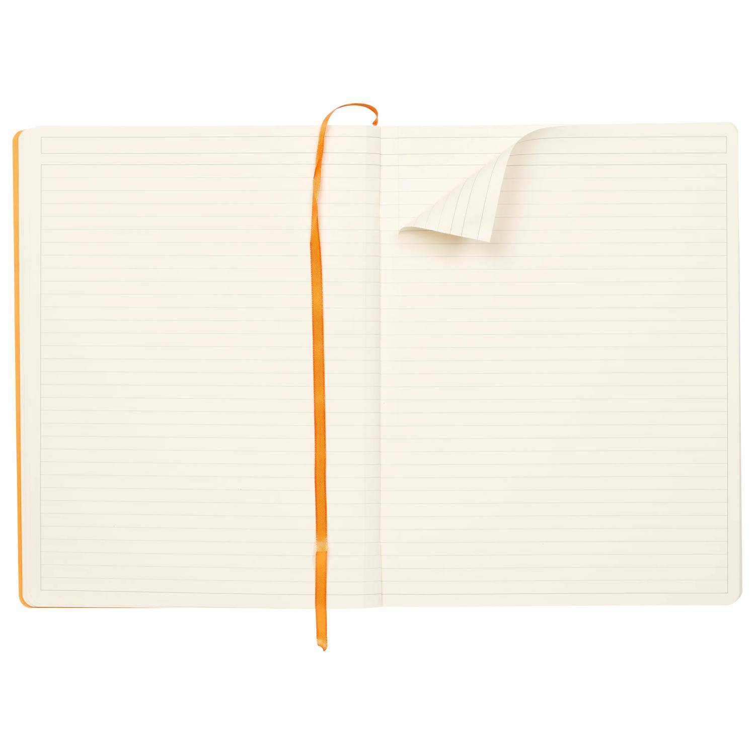 Rhodia Notizbuch A4+, 80 Bl liniert Kopfleiste, Papier 90g, Schwarz 117702C