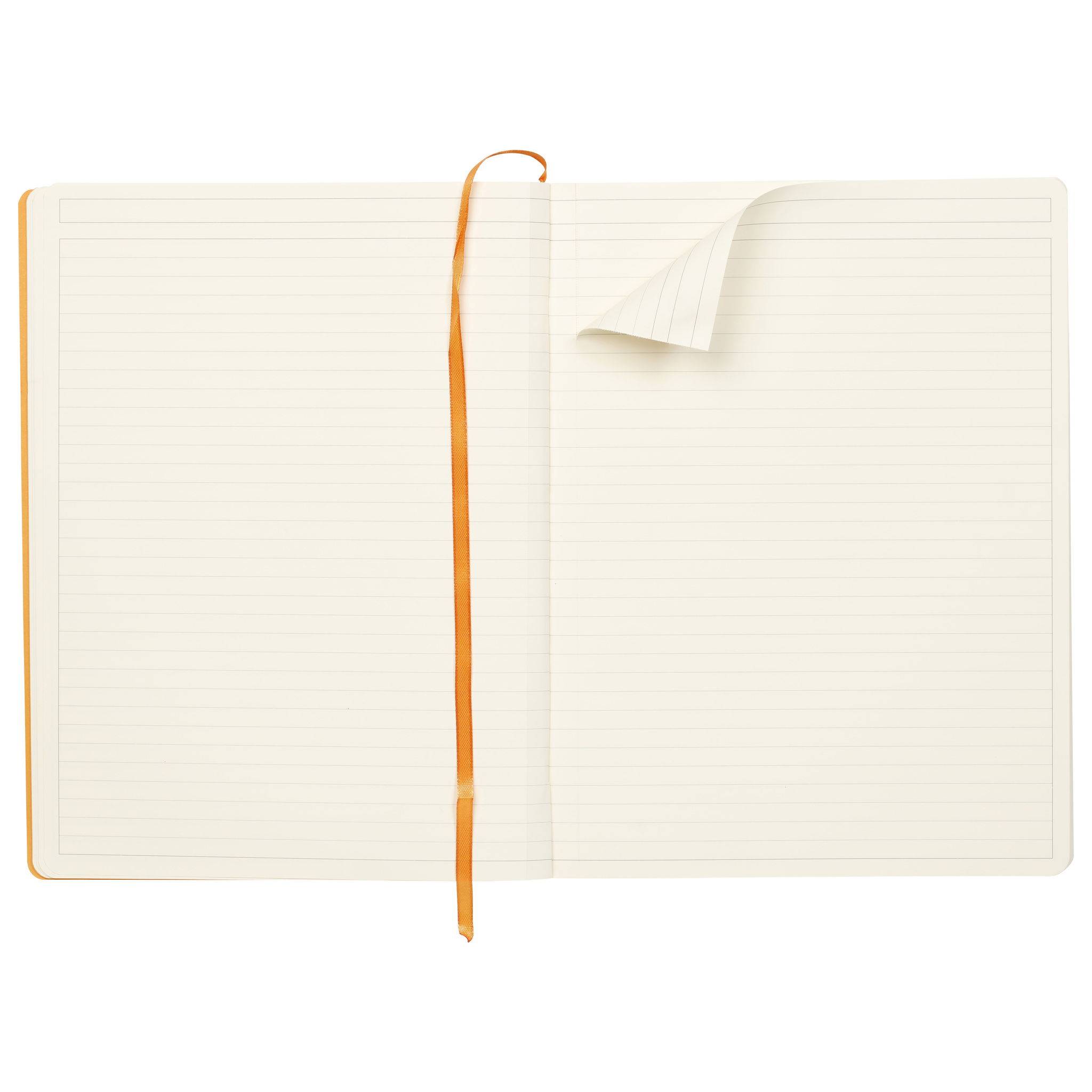 Rhodia Notizbuch A4+, 80 Bl liniert Kopfleiste, Papier 90g, Schwarz 117702C