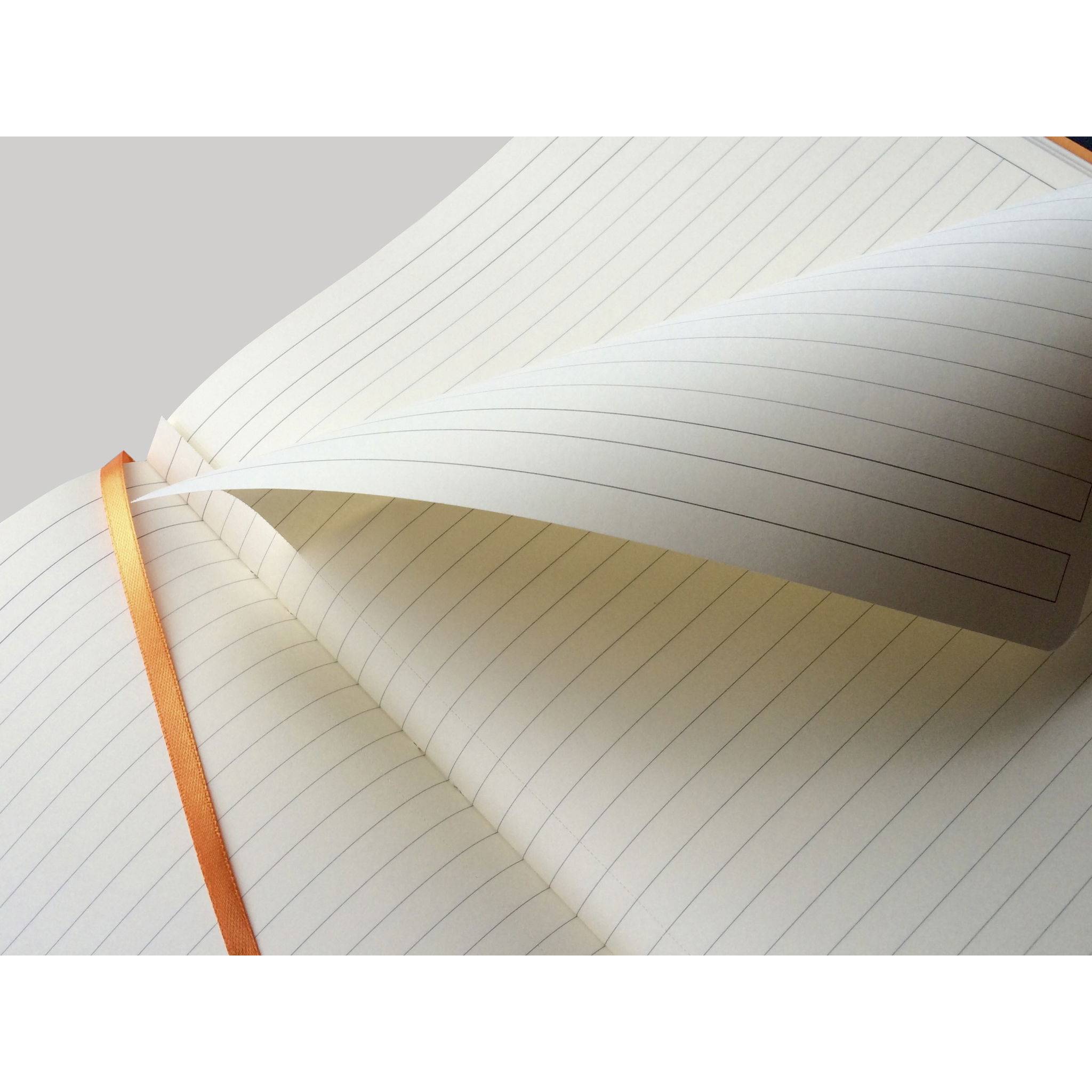 Rhodia Notizbuch A4+, 80 Bl liniert Kopfleiste, Papier 90g, Flieder 117711C