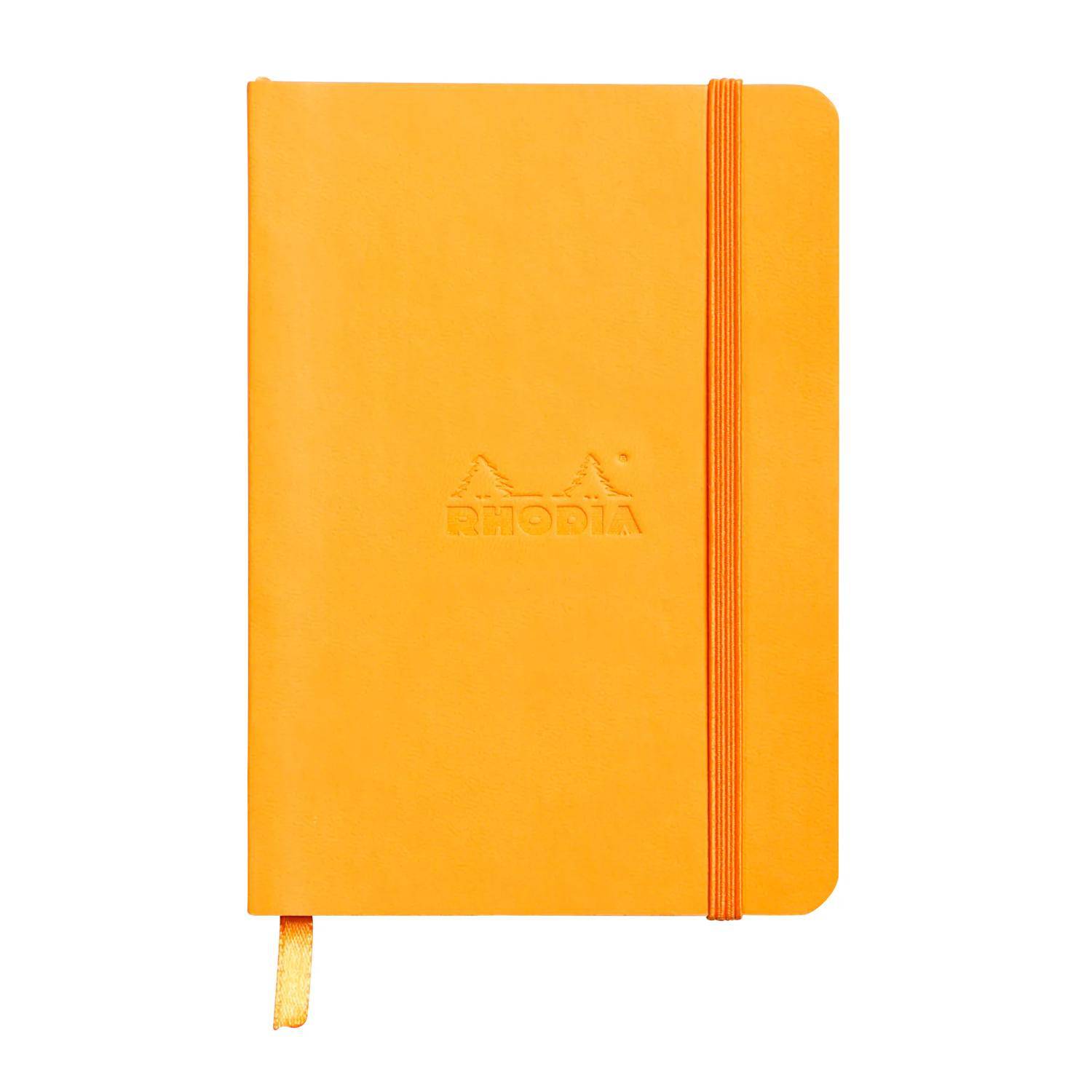 Rhodia flexibles Notizbuch A6 72 Bl liniert, Papier 90g, Orange 117315C