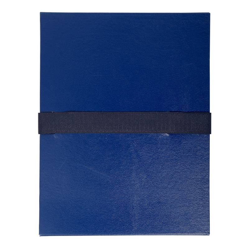 EXACOMPTA Dokumentenmappe mit Klettverschluss, dunkelblau