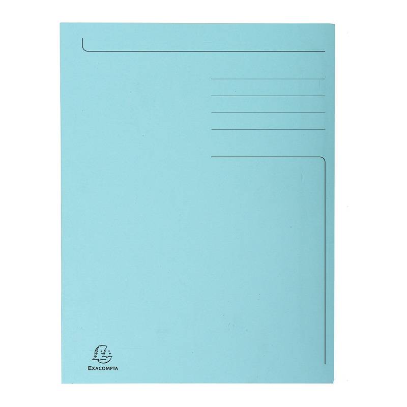 EXACOMPTA Aktenmappe, DIN A4, Karton, pastellblau