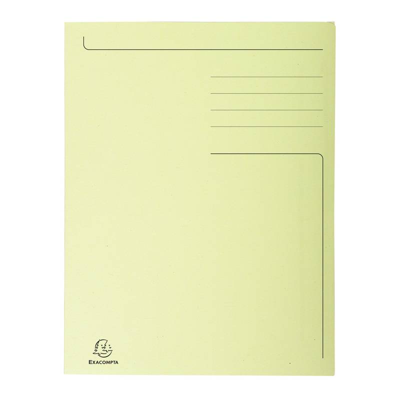 EXACOMPTA Aktenmappe, DIN A4, Karton, pastellgelb