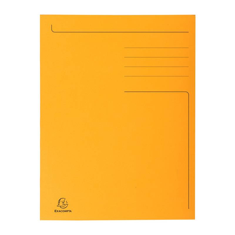 EXACOMPTA Aktenmappe, DIN A4, Karton, orange
