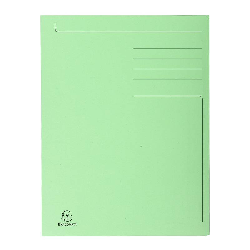 EXACOMPTA Aktenmappe, DIN A4, Karton, pastellgrün