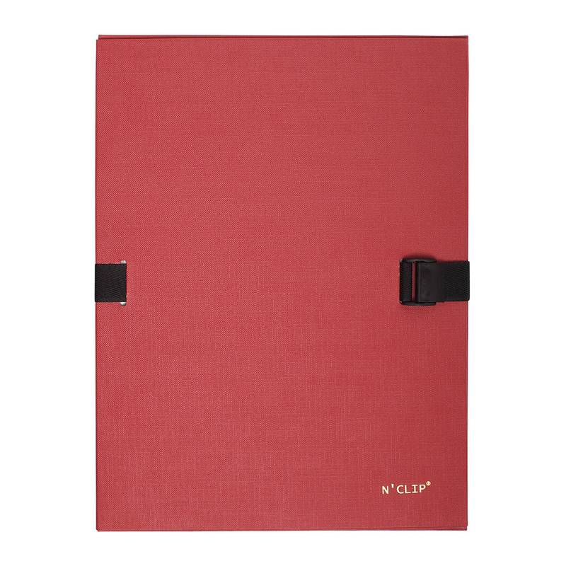 EXACOMPTA Dokumentenmappe N'CLIP, DIN A4, rot