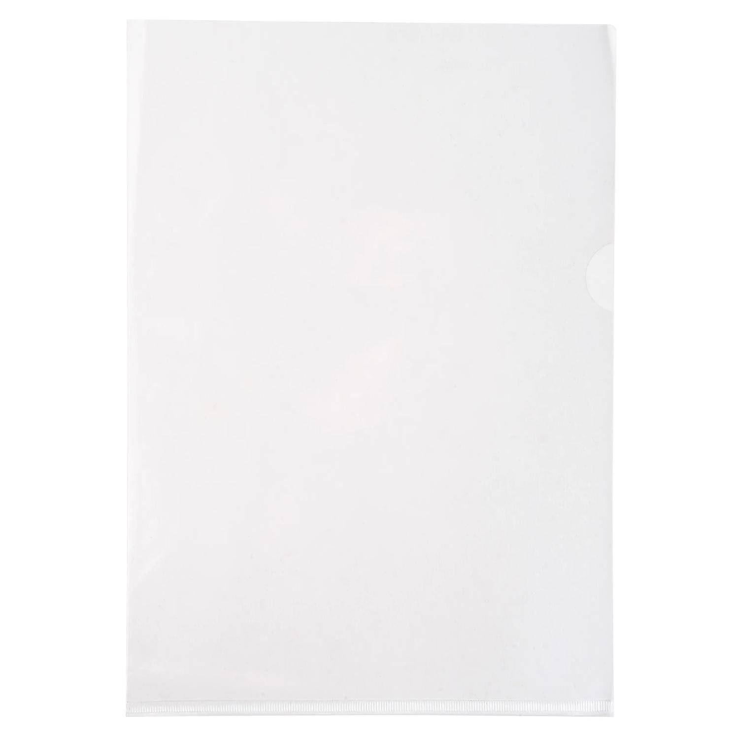 Exacompta Pack 100 Aktensichthüllen glattem festem PVC 130µ A4 Kristall 661230E