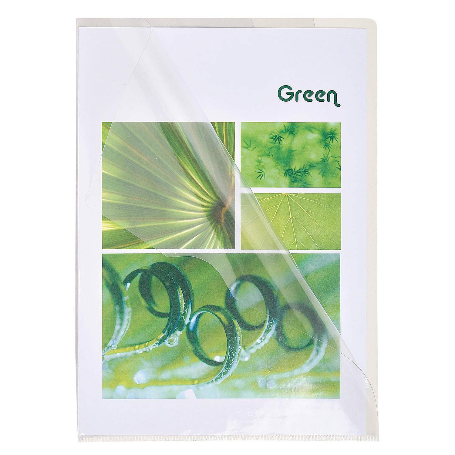 Exacompta Pack 100 Aktensichthüllen glattem festem PVC 130µ A4 Kristall 661230E