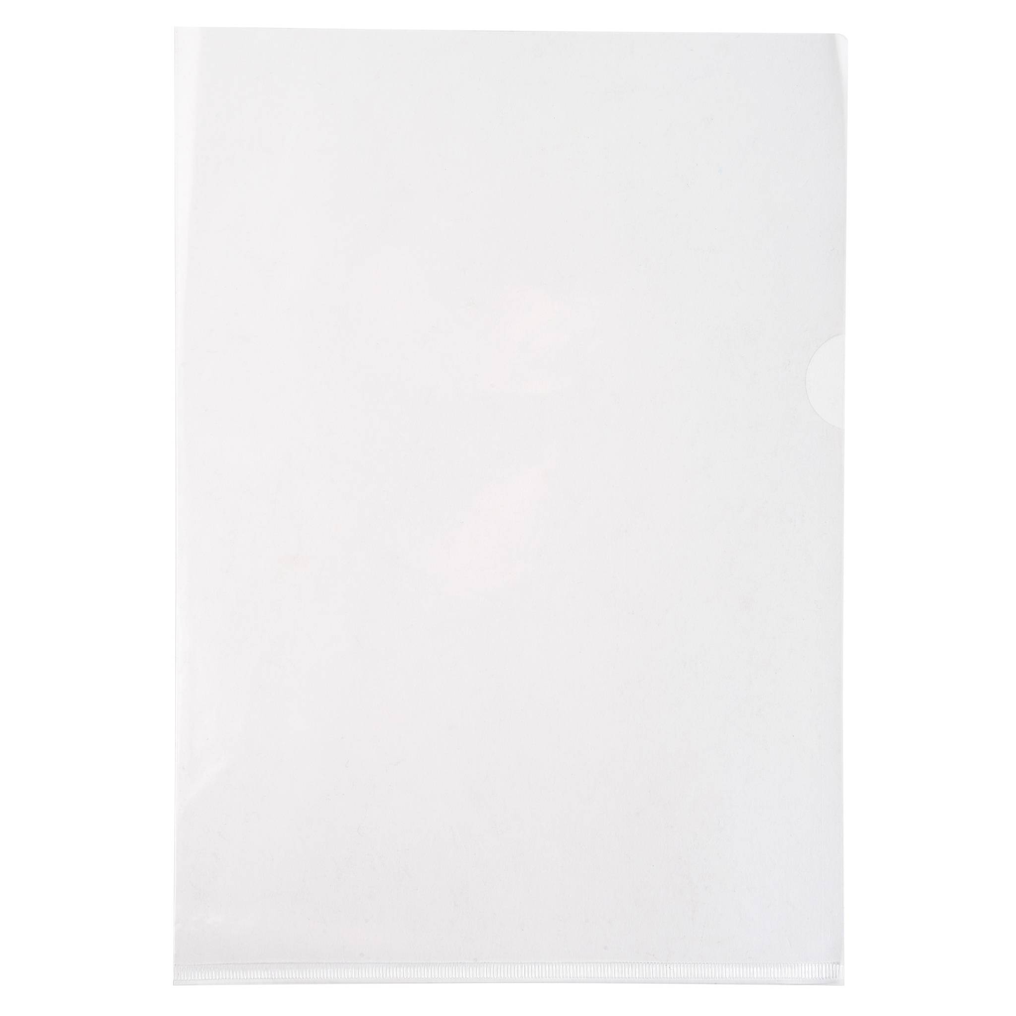 Exacompta Pack 100 Aktensichthüllen glattem festem PVC 130µ A4 Kristall 661230E