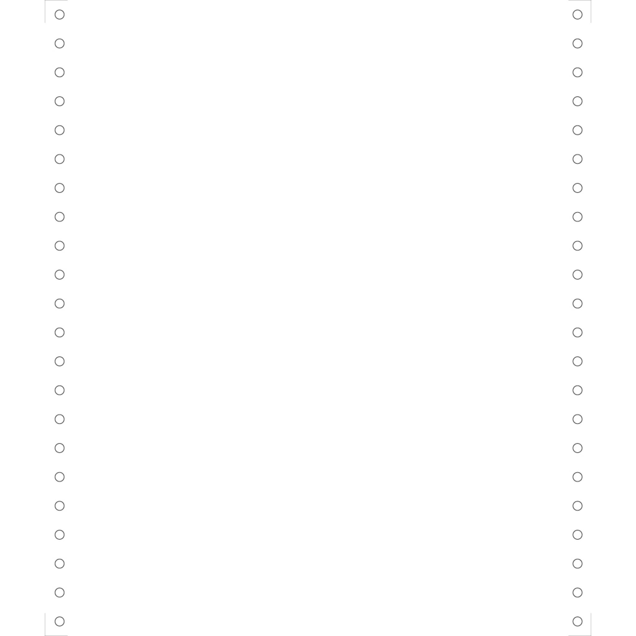 Exacompta "COMP.PAP. ENDLOS 1-FACH 70G 240X11"" 2000" - Weiß - 65511E