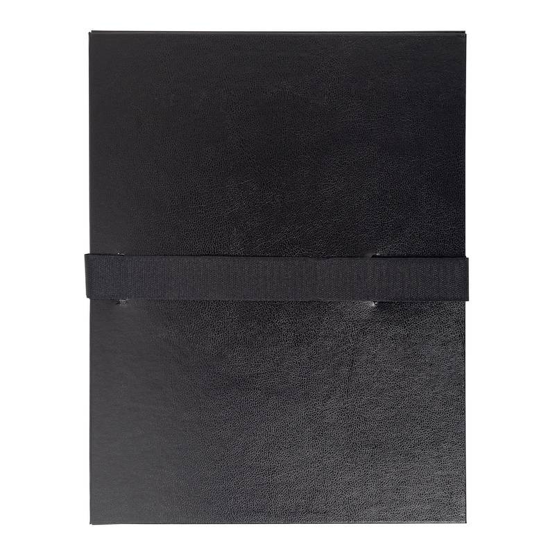 EXACOMPTA Dokumentenmappe mit Klettverschluss, schwarz