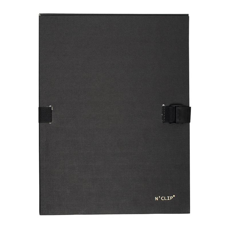 EXACOMPTA Dokumentenmappe N'CLIP, DIN A4, schwarz