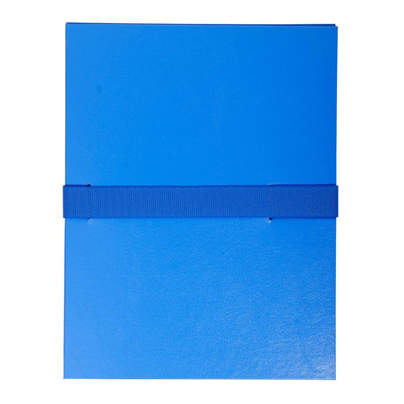 EXACOMPTA Dokumentenmappe mit Klettverschluss, blau