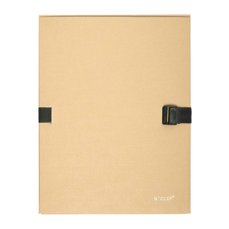 EXACOMPTA Dokumentenmappe N'CLIP, DIN A4, beige