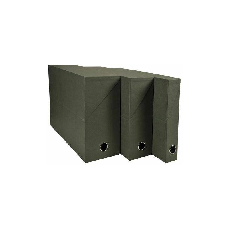 EXACOMPTA Archivbox, DIN A4, Karton, 90 mm, dunkelgrün