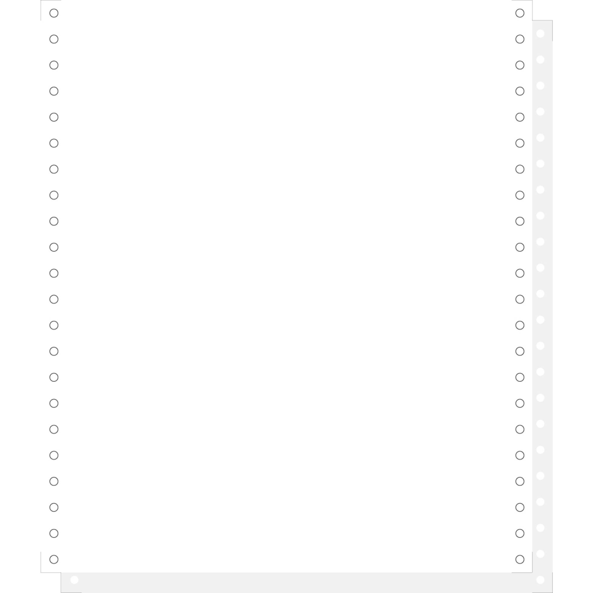 Exacompta "COMP.PAP.ENDLOS 2-FACH SD 56G 240X11""" - Weiß - 62512E