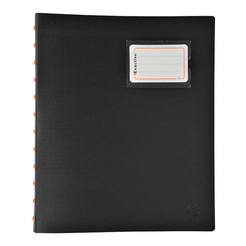 EXACOMPTA Sichtbuch EXACTIVE, DIN A4, 20 Hüllen, schwarz