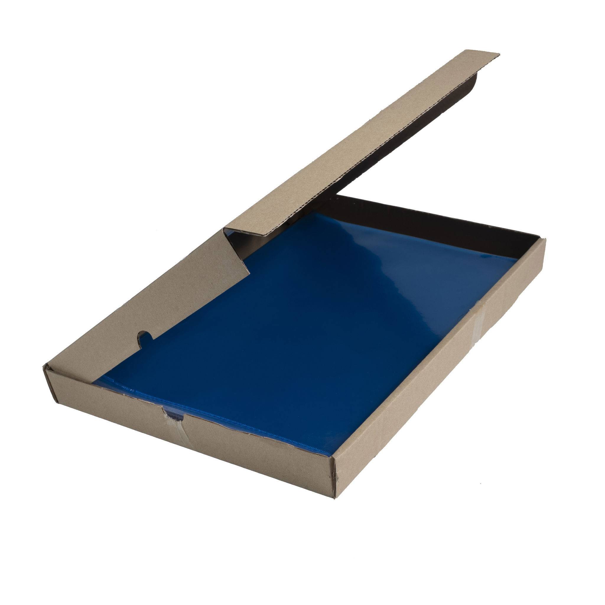 Exacompta Pack 100 Aktensichthüllen glattem festem PVC 130µ A4 Blau 661225E