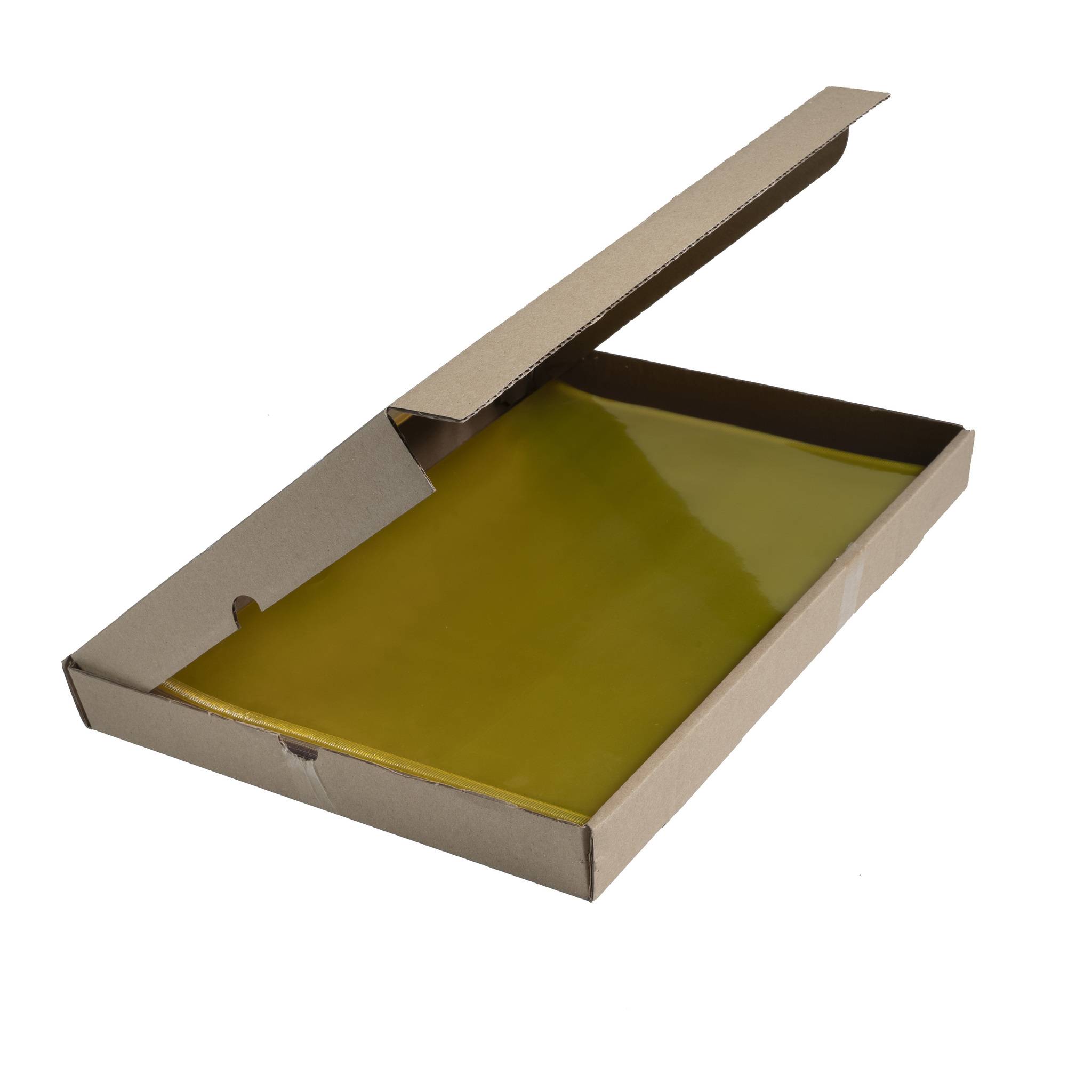 Exacompta Pack 100 Aktensichthüllen glattem festem PVC 130µ A4 Gelb 661235E