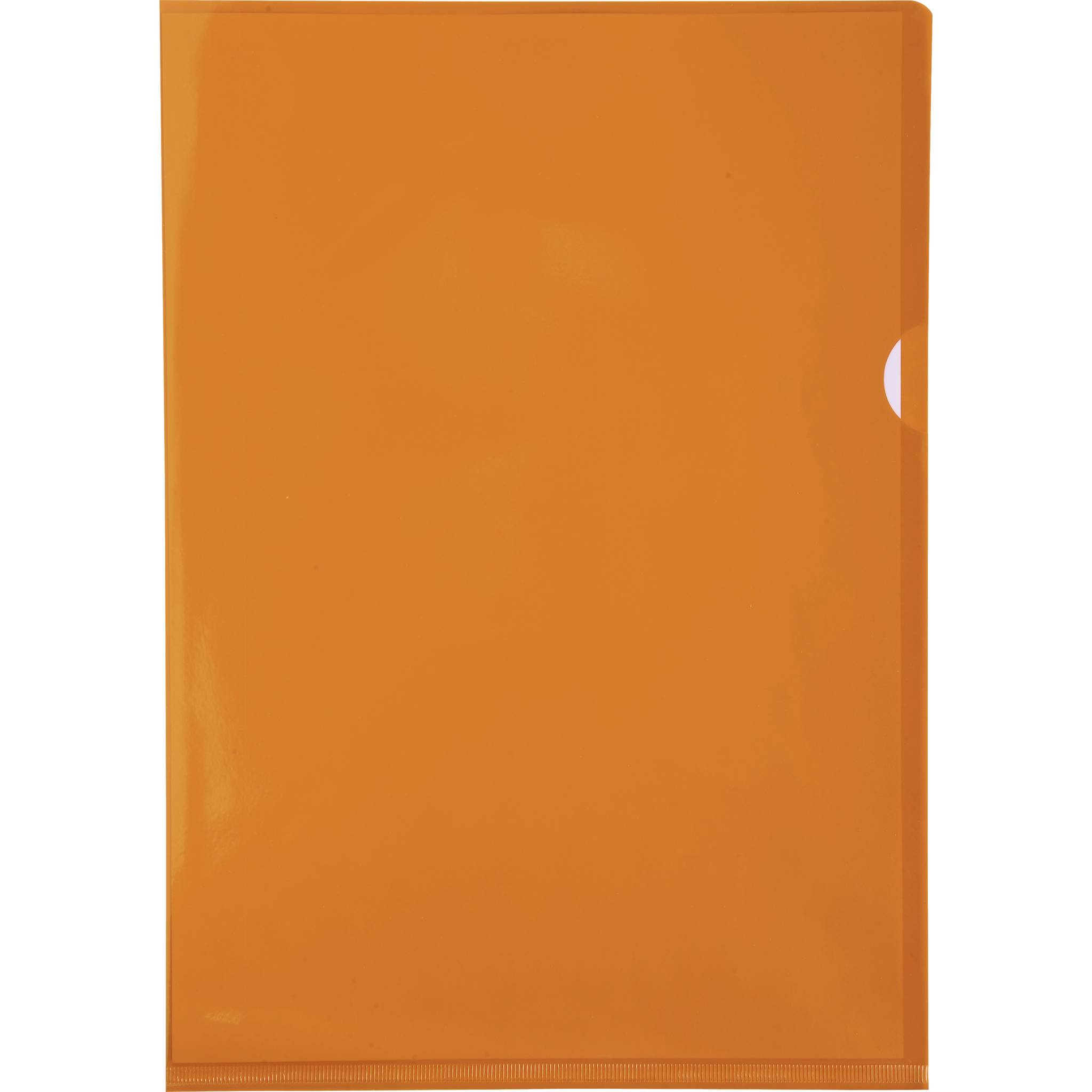 Exacompta Pack 100 Aktensichthüllen glattem festem PVC 130µ A4 Orange 661245E