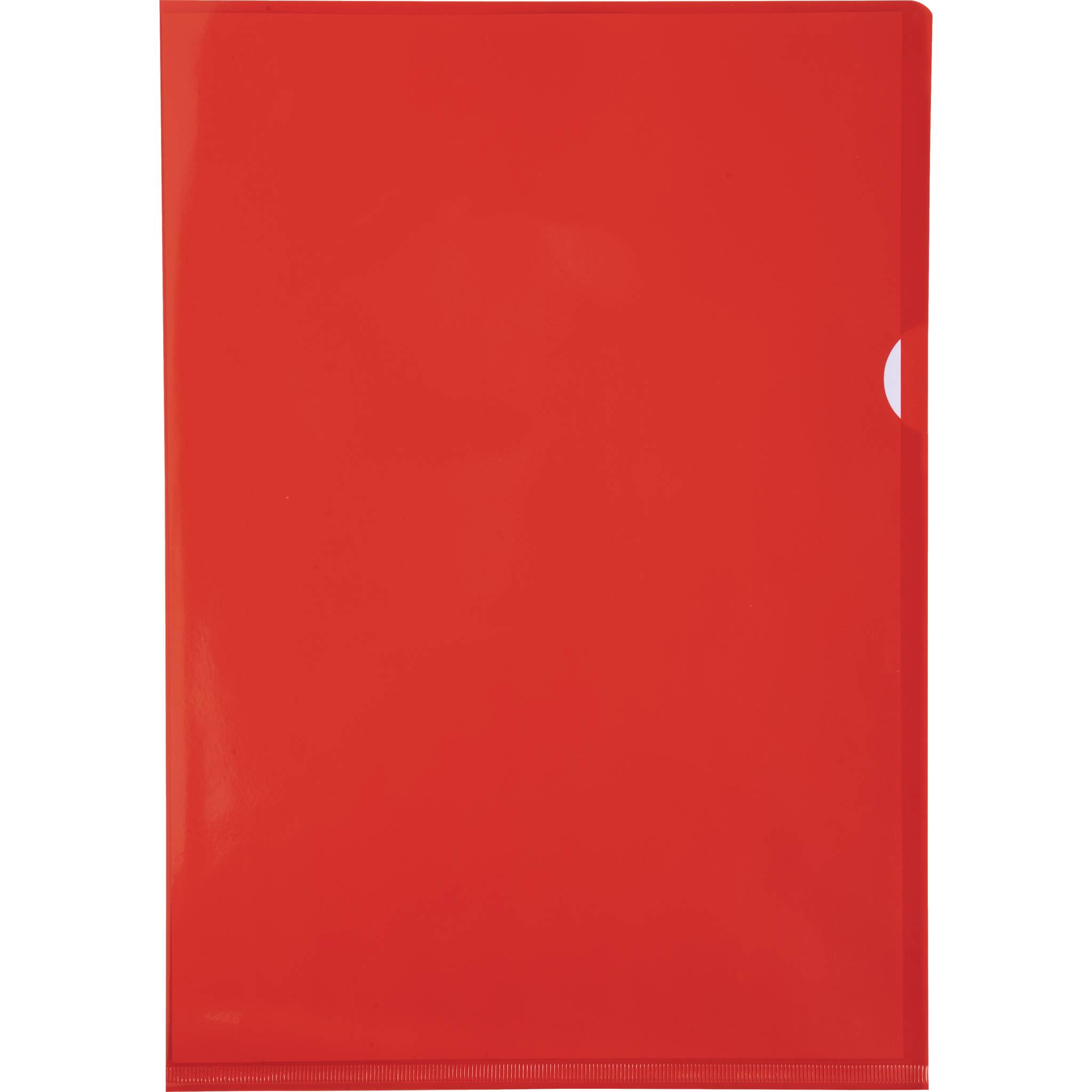 Exacompta Pack 100 Aktensichthüllen glattem, festem PVC 130µ, A4, Rot, 661275E