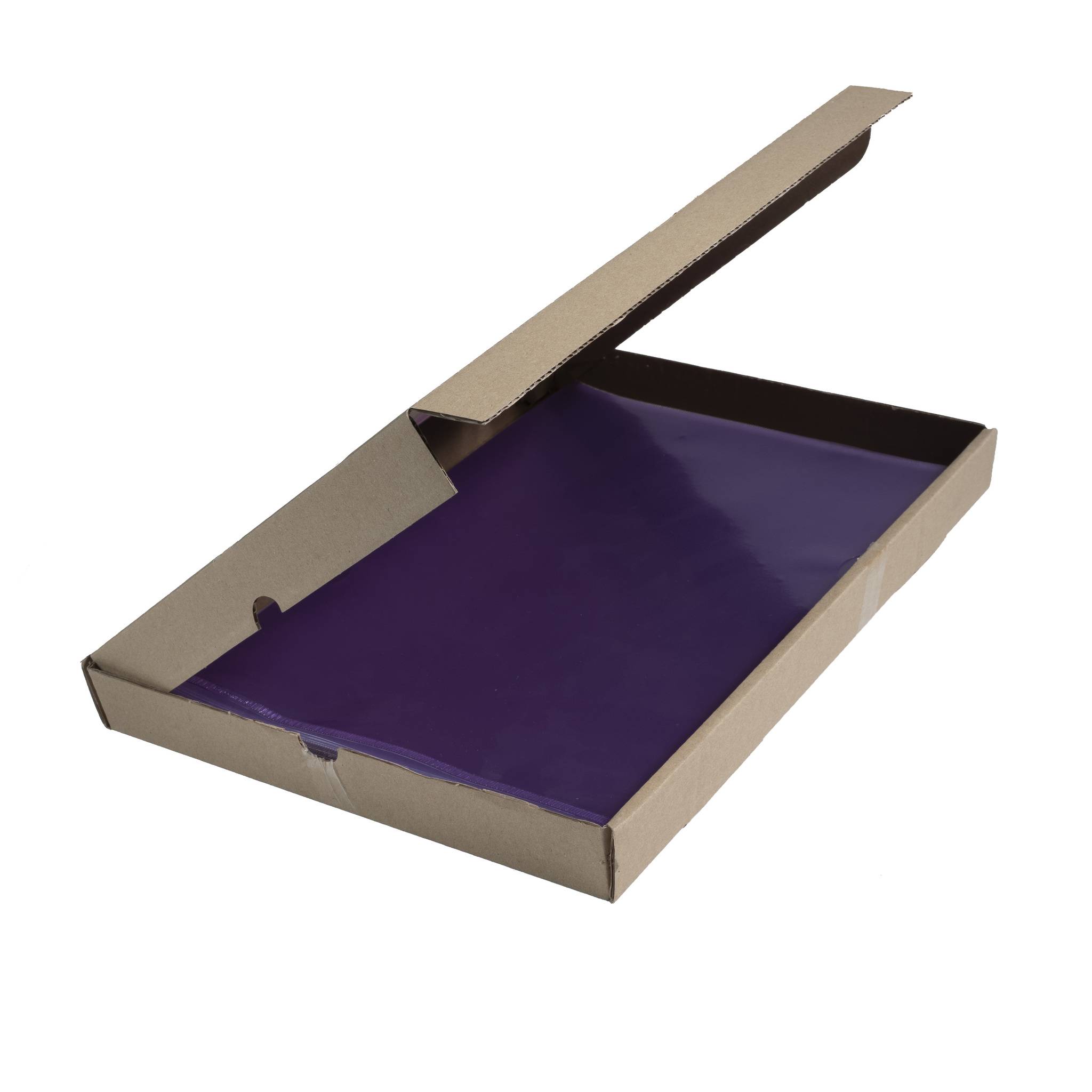 Exacompta Pack 100 Aktensichthüllen glattem festem PVC 130µ A4 Violett 661205E