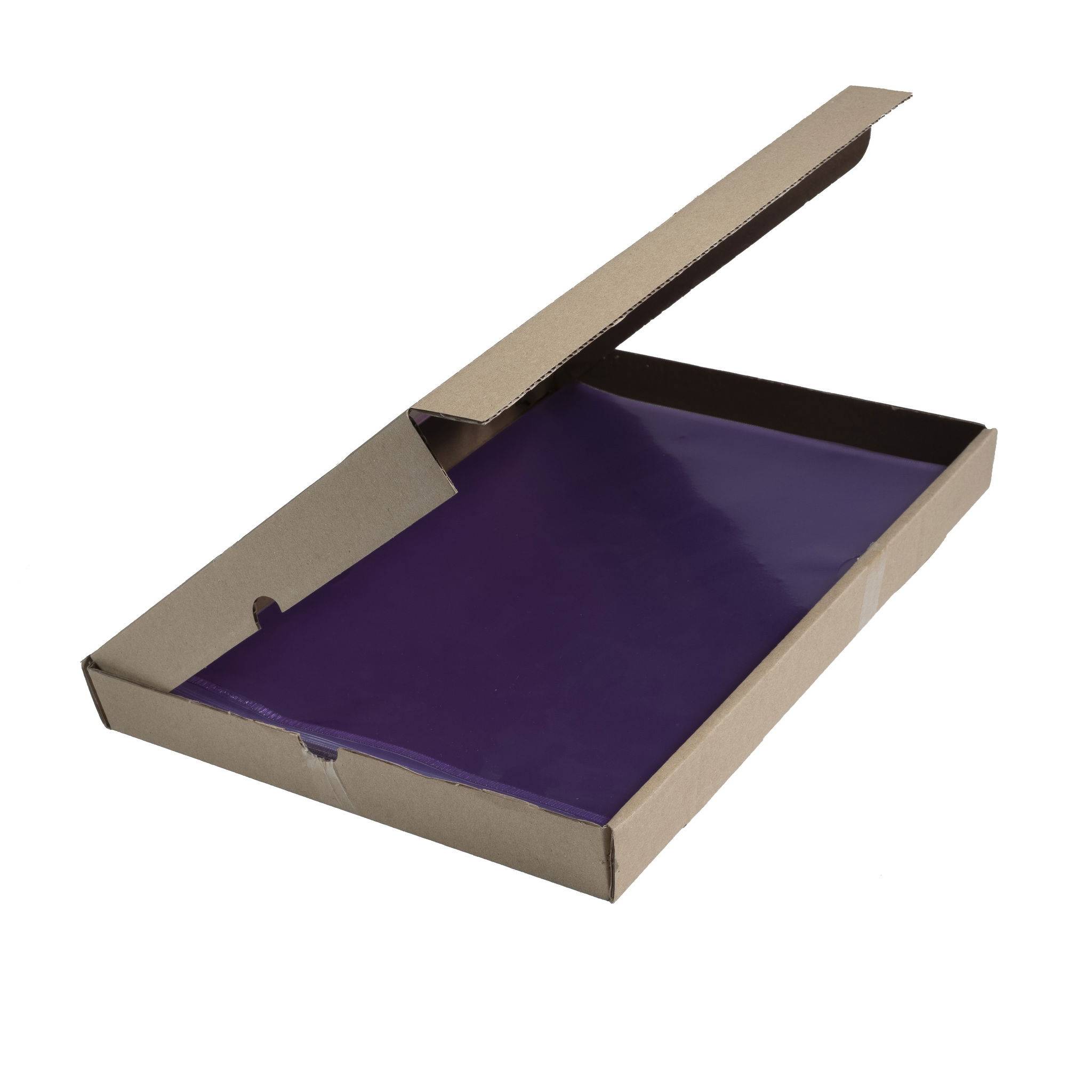 Exacompta Pack 100 Aktensichthüllen glattem festem PVC 130µ A4 Violett 661205E