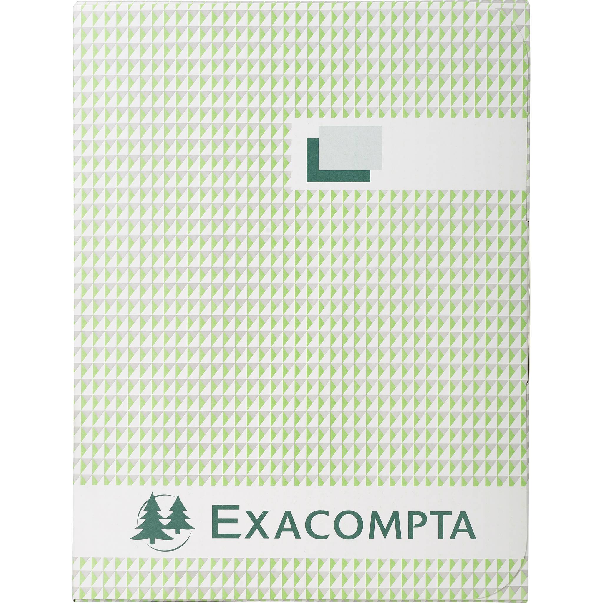 Exacompta Kladde + kaschiertem Leineneinband, A4, 250 Blatt, 110g, kariert, 415E