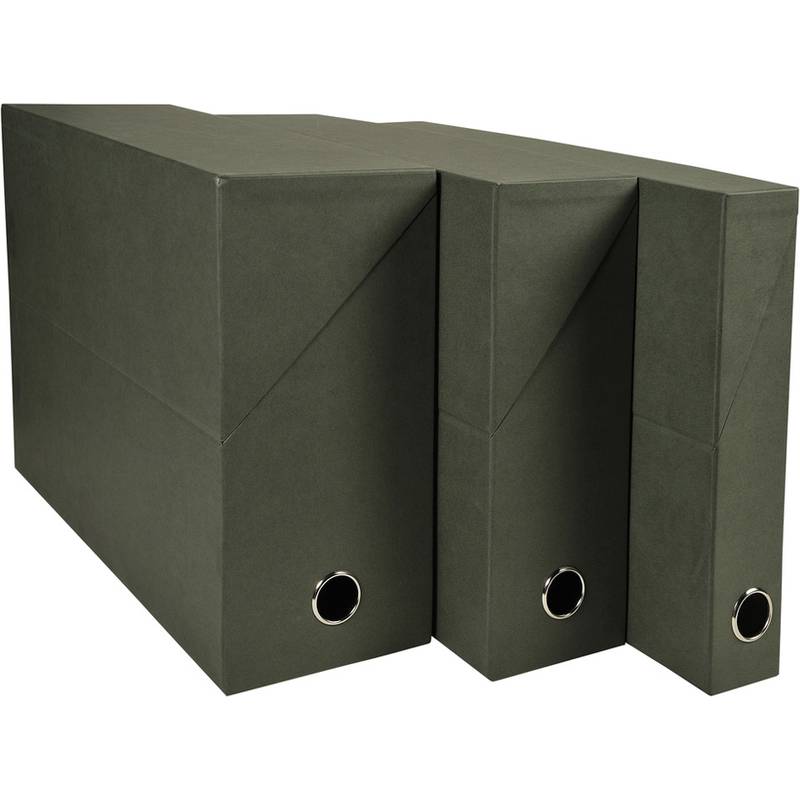 EXACOMPTA Archivbox, DIN A4, Karton, 50 mm, dunkelgrün