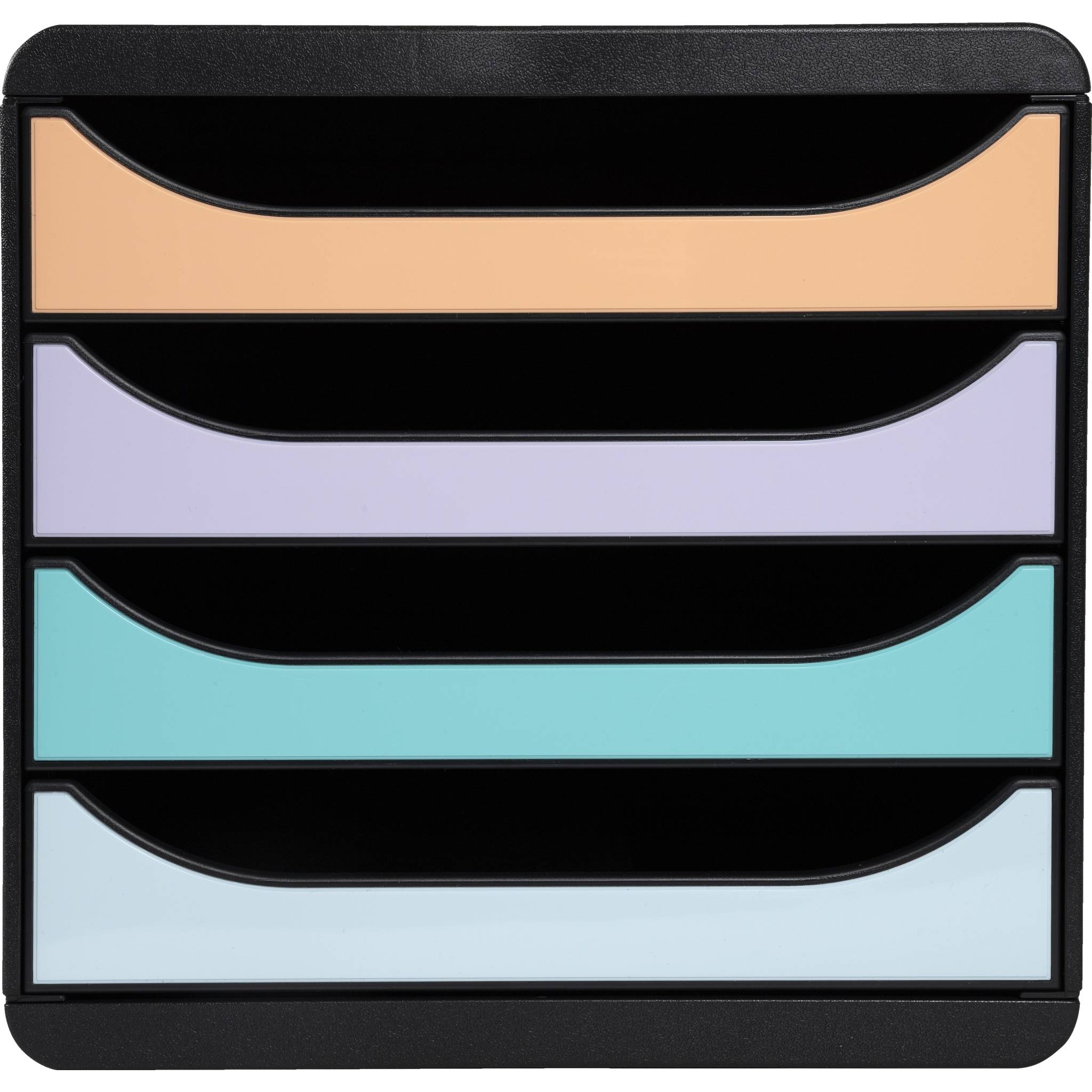 Exacompta Schubladenbox Big Box Plus 4 offene Schubladen Aquarel 3104296D