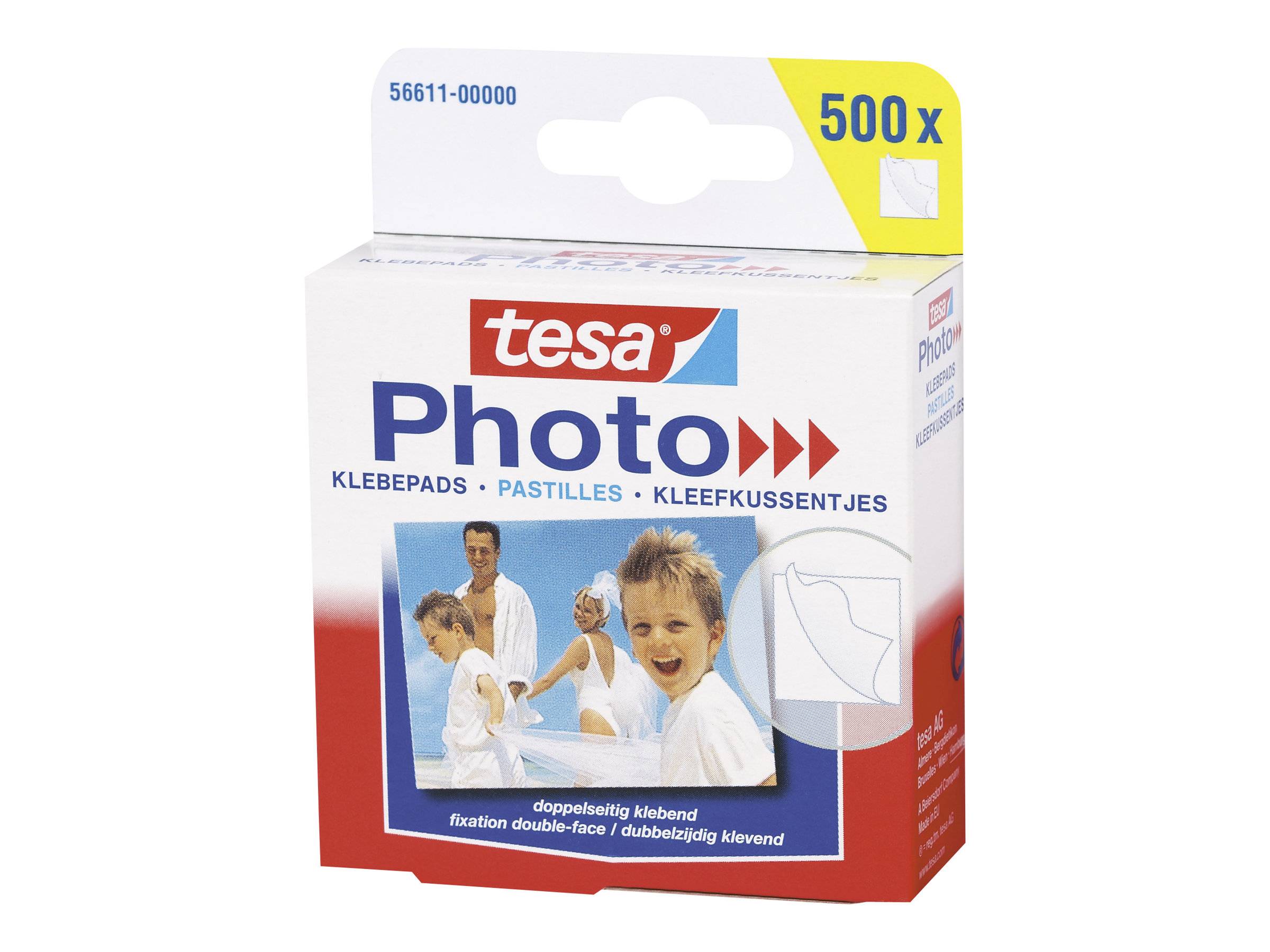 Tesa - Montagekleber - weiß - Dauerhaft (Packung mit 500)