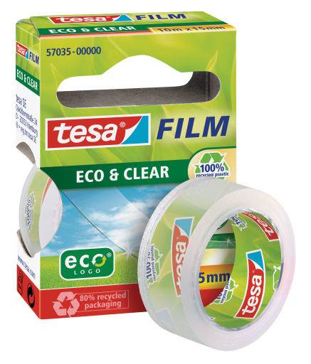 TESA eco&clear 15mm10m, 10 m, Transparent, 15 mm, 1 Stück(e)