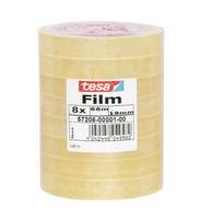 Tesafilm - Büro-Klebeband - 19 mm x 66 m - Polypropylenfolie - transparent (Packung mit 8)