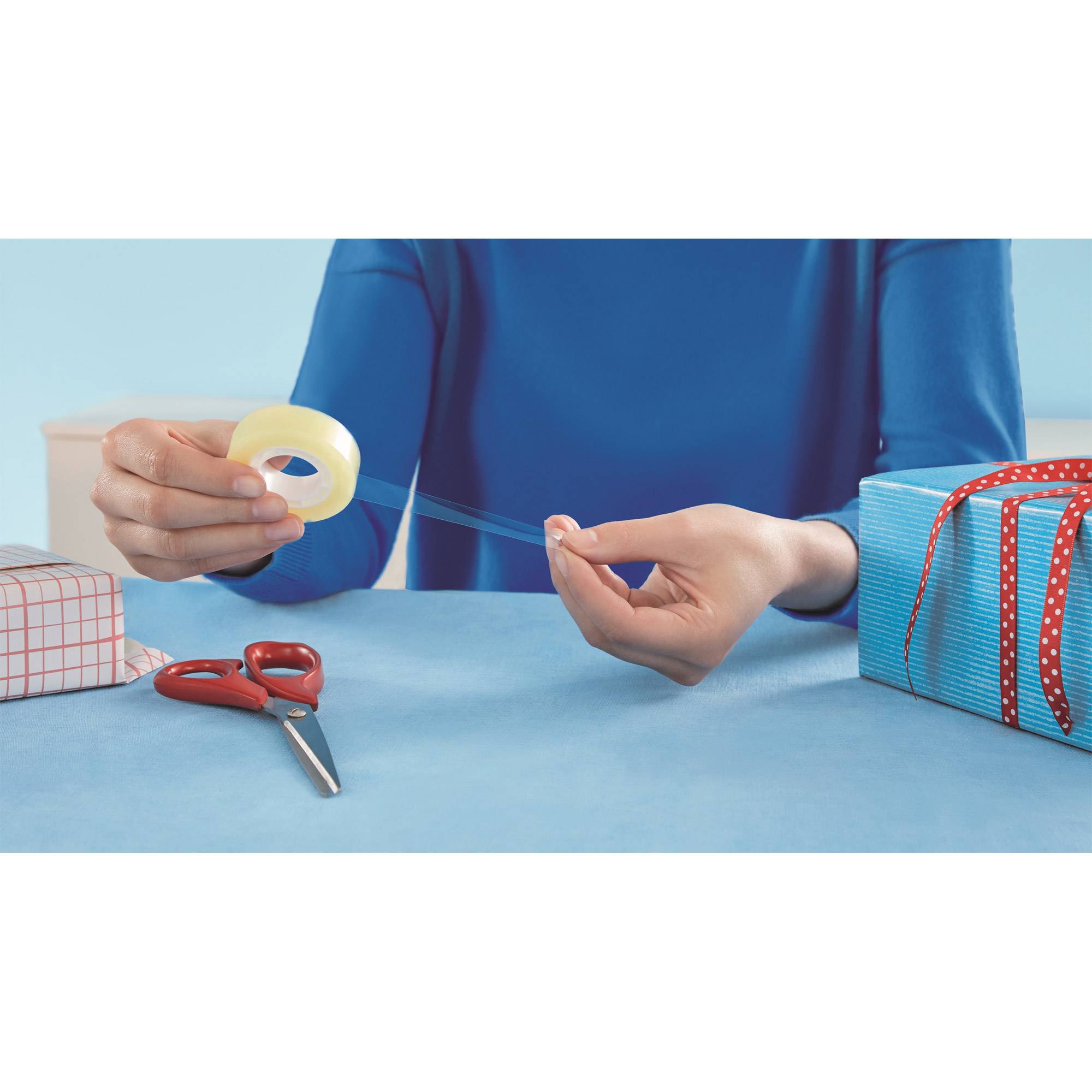 Tesafilm Standard - Büro-Klebeband - 15 mm x 10 m - Polypropylenfolie - transparent (Packung mit 10)