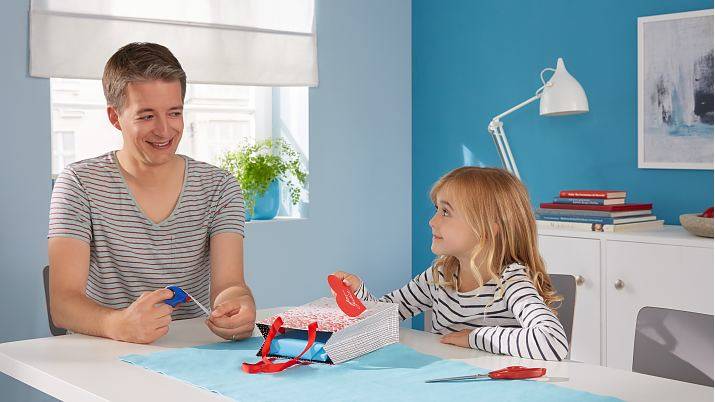 TESA 57857, 1,9 cm, 10 m, Blau, Rot