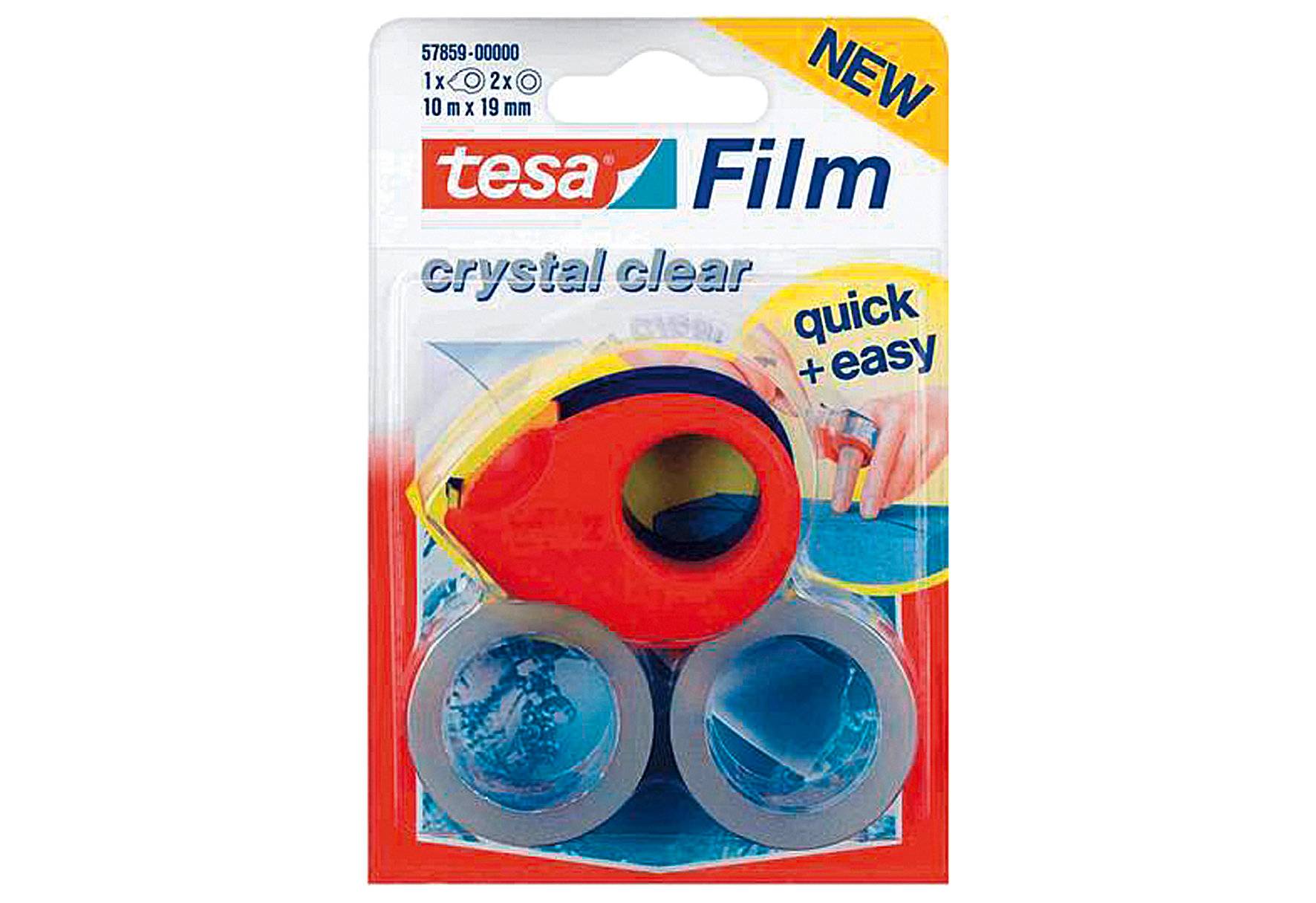 tesa Mini Abroller, inkl. 2 Klebefilm tesa Film 19 mm x 10 m (8757862)