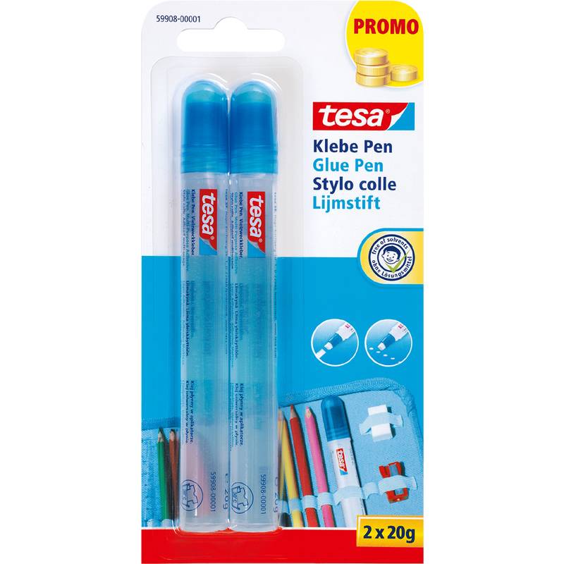 tesa Klebepen "Glue Pen", lösemittelfrei, 2 x 20 g
